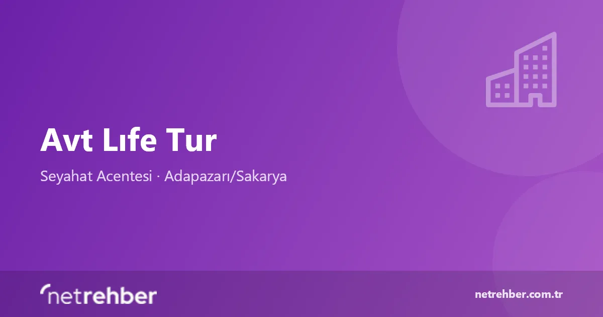 Avt Lıfe Tur kapak görseli