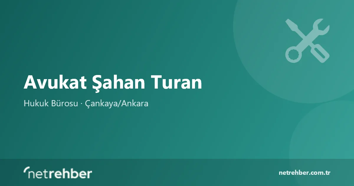 Avukat Şahan Turan kapak görseli