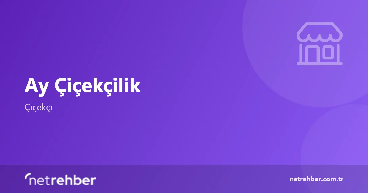 Ay Çiçekçilik kapak görseli