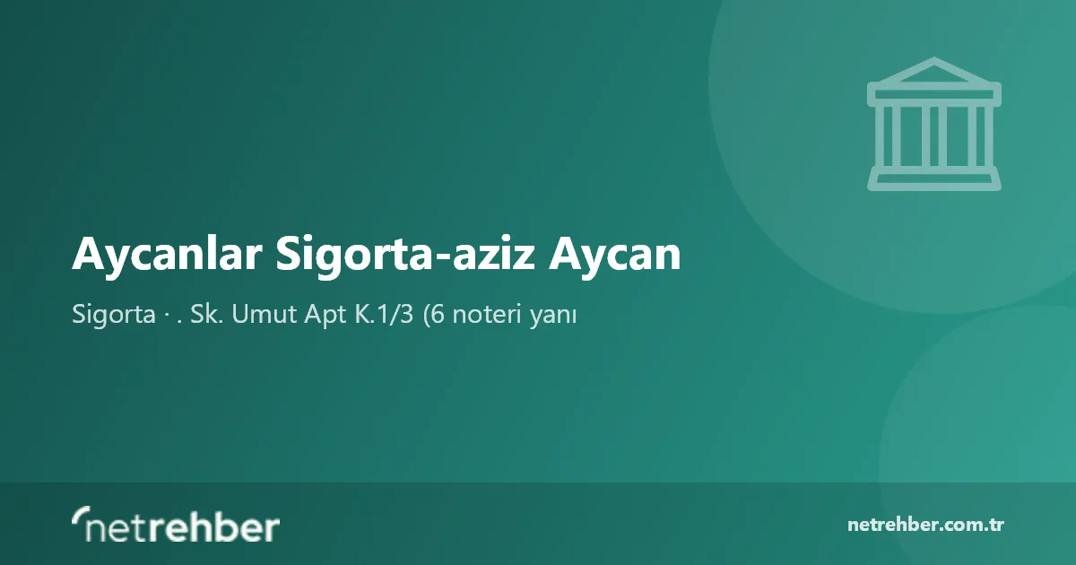 Aycanlar Sigorta-aziz Aycan kapak görseli