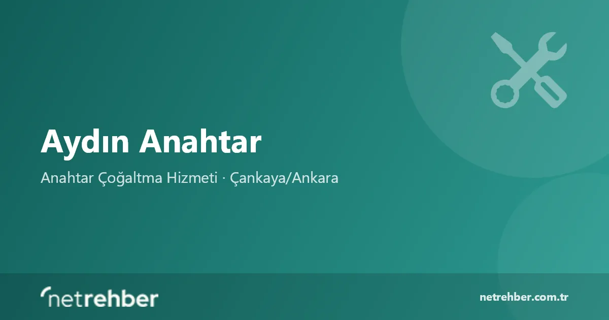 Aydın Anahtar kapak görseli