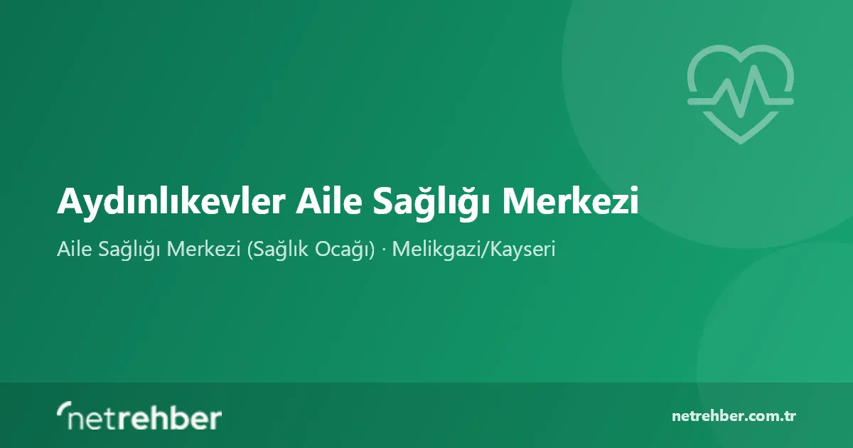 Aydınlıkevler Aile Sağlığı Merkezi kapak görseli