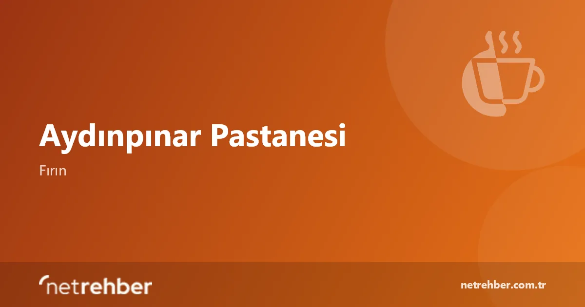 Aydınpınar Pastanesi kapak görseli