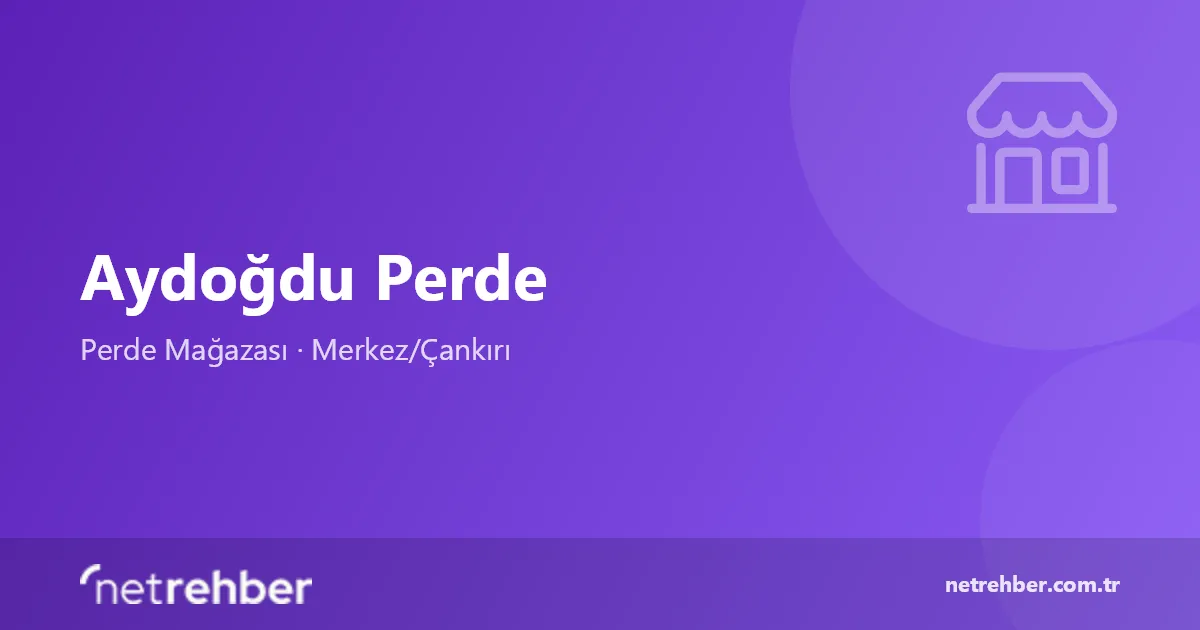 Aydoğdu Perde kapak görseli