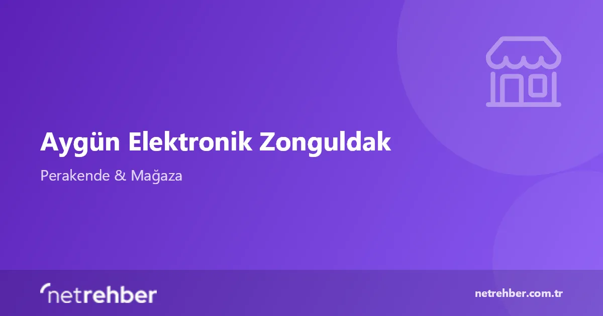 Aygün Elektronik Zonguldak kapak görseli