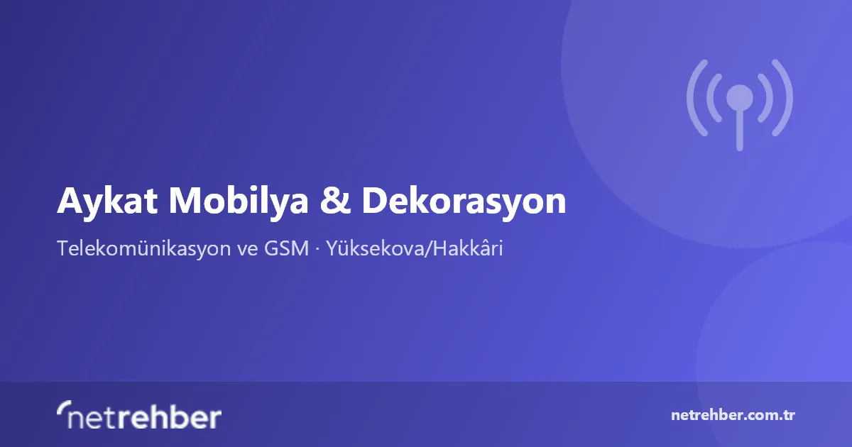 Aykat Mobilya & Dekorasyon kapak görseli
