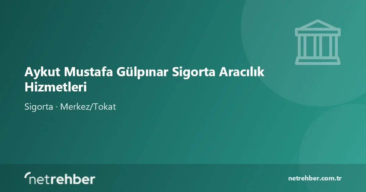 Aykut Mustafa Gülpınar Sigorta Aracılık Hizmetleri kapak görseli