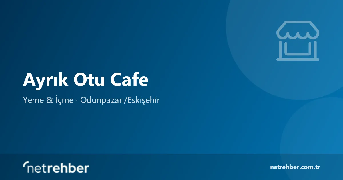 Ayrık Otu Cafe kapak görseli