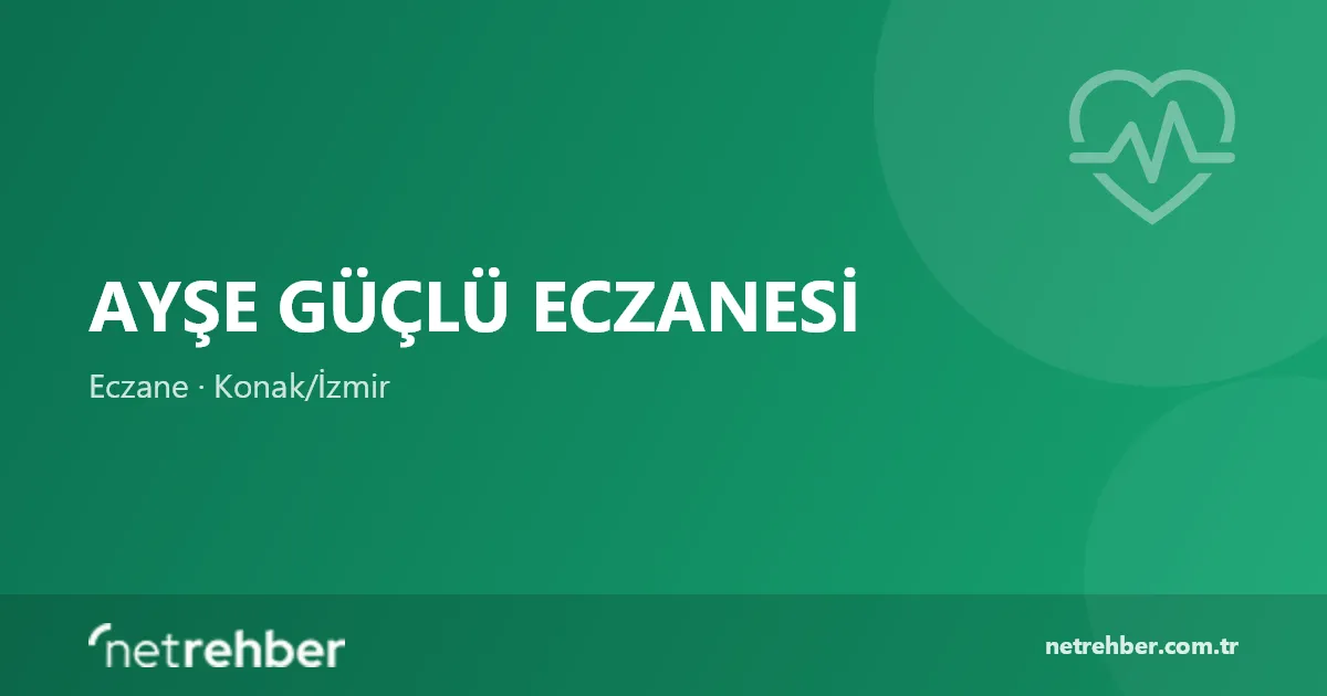 Ayşe Güçlü Eczanesi kapak görseli
