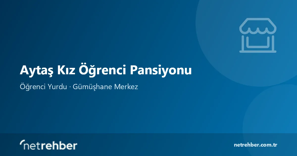 Aytaş Kız Öğrenci Pansiyonu kapak görseli