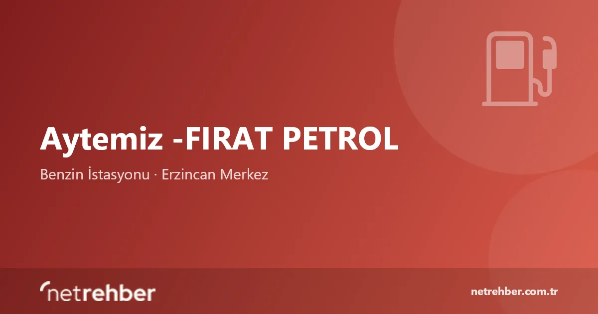 Aytemiz -FIRAT PETROL kapak görseli