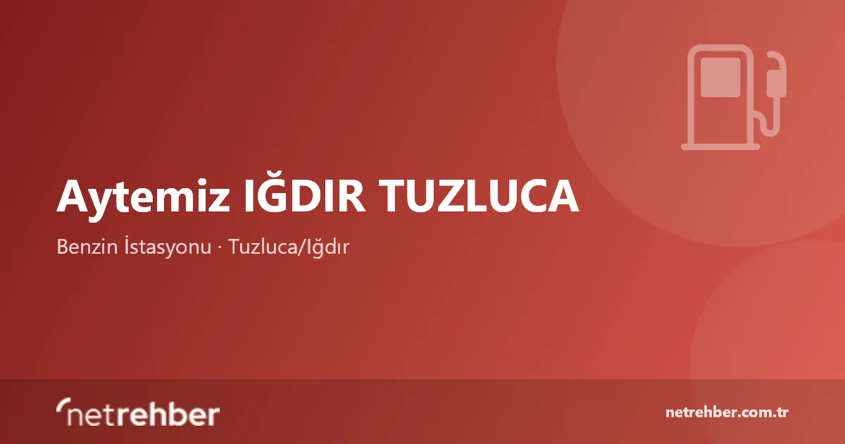 Aytemiz IĞDIR TUZLUCA kapak görseli