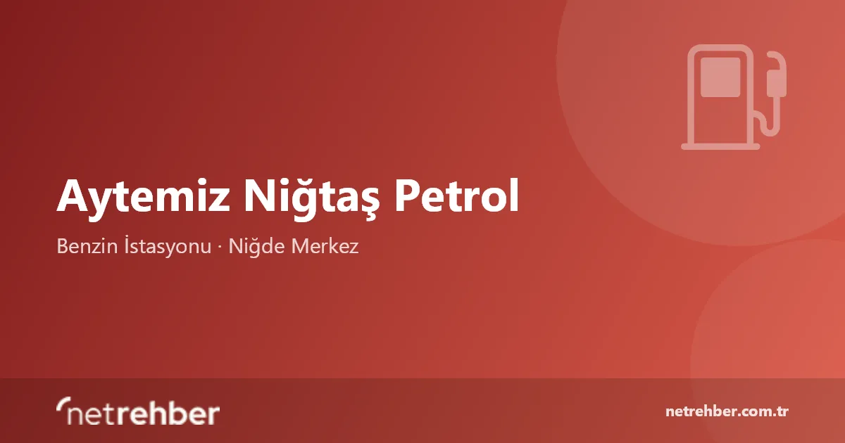 Aytemiz Niğtaş Petrol kapak görseli