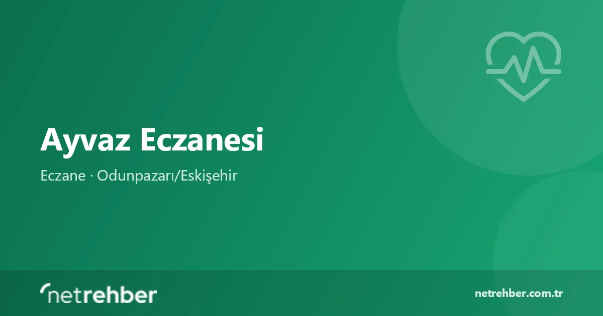 Ayvaz Eczanesi kapak görseli