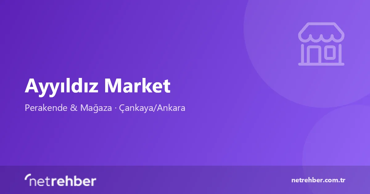 Ayyıldız Market kapak görseli