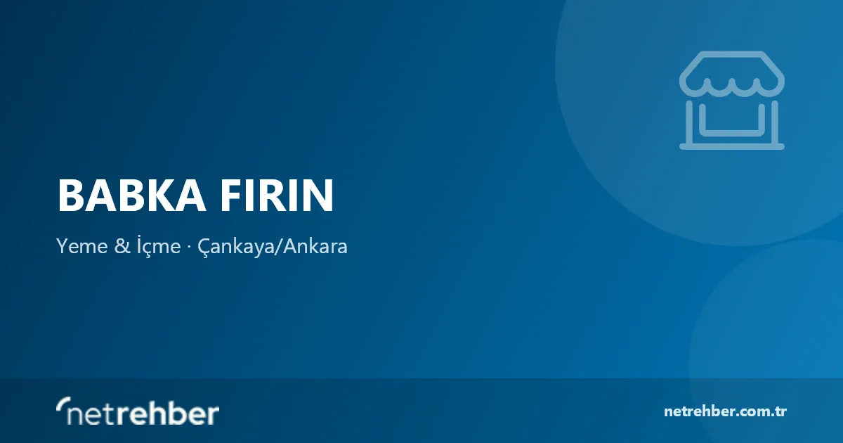 Babka Fırın kapak görseli