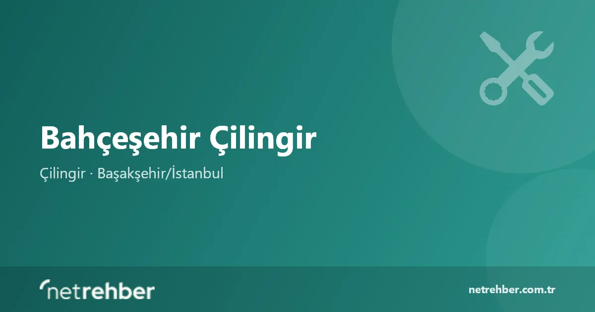 Bahçeşehir Çilingir kapak görseli