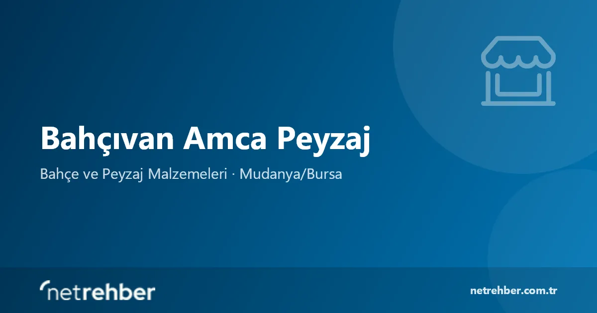 Bahçıvan Amca Peyzaj kapak görseli