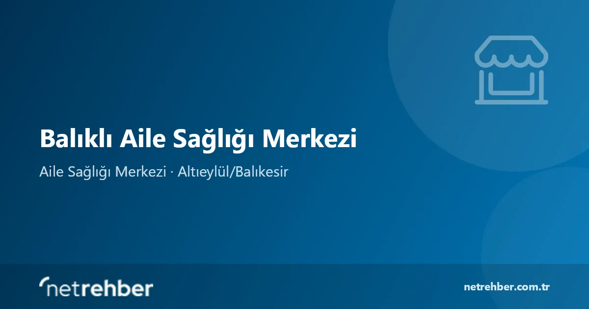 Balıklı Aile Sağlığı Merkezi kapak görseli