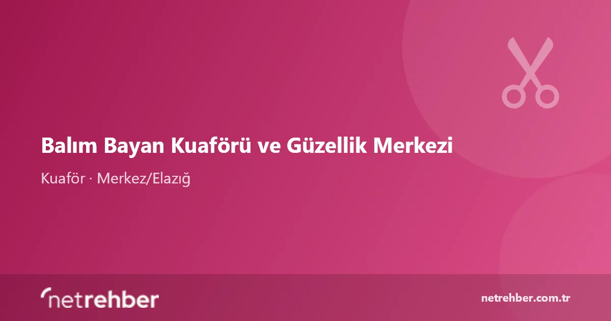 Balım Bayan Kuaförü ve Güzellik Merkezi kapak görseli