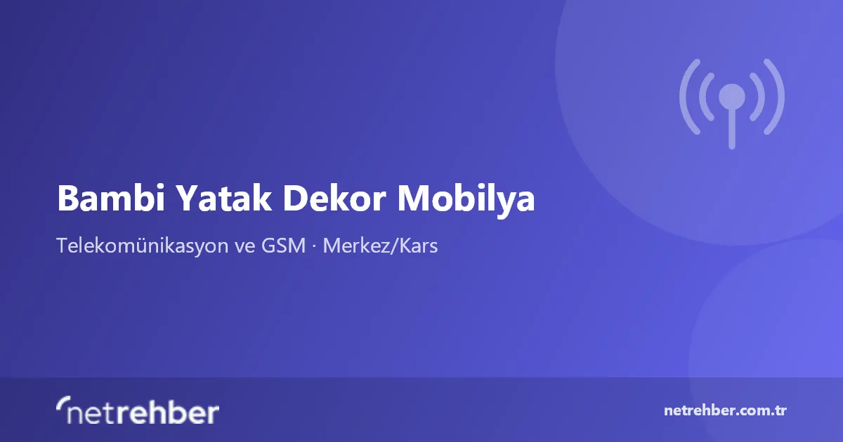 Bambi Yatak Dekor Mobilya kapak görseli