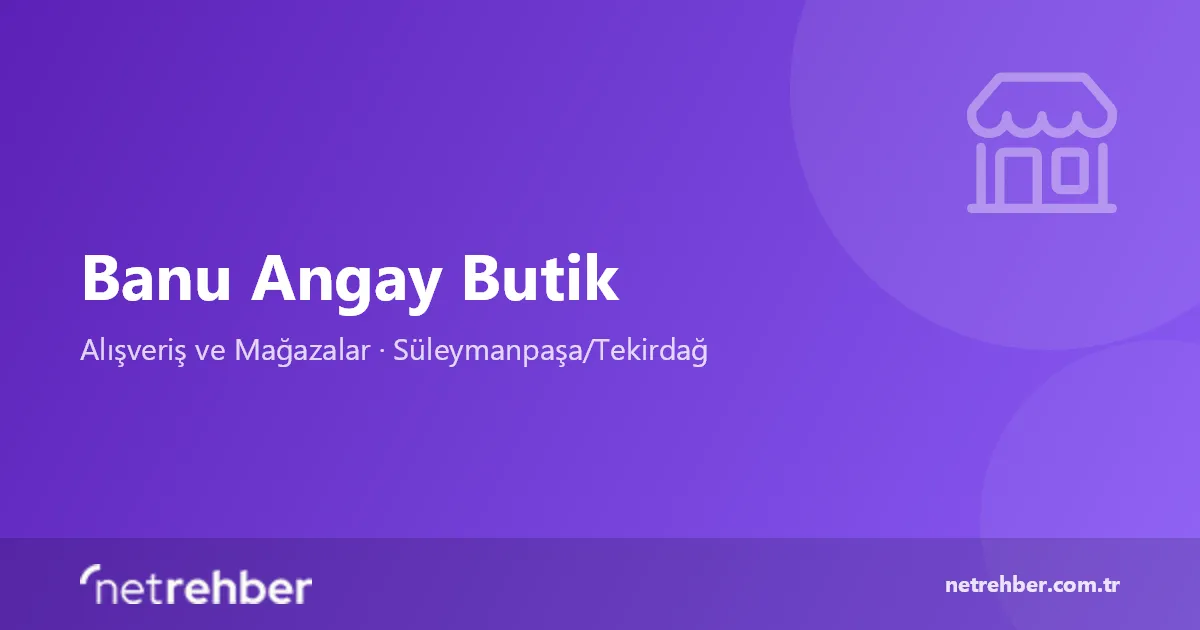 Banu Angay Butik kapak görseli