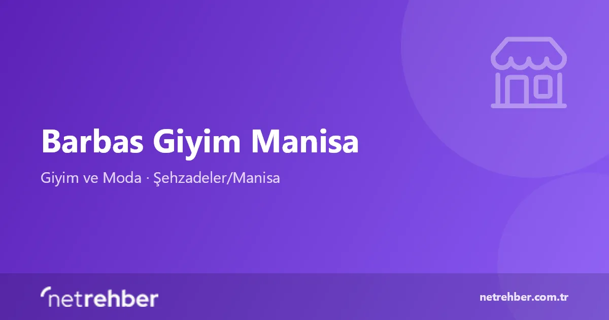 Barbas Giyim Manisa kapak görseli