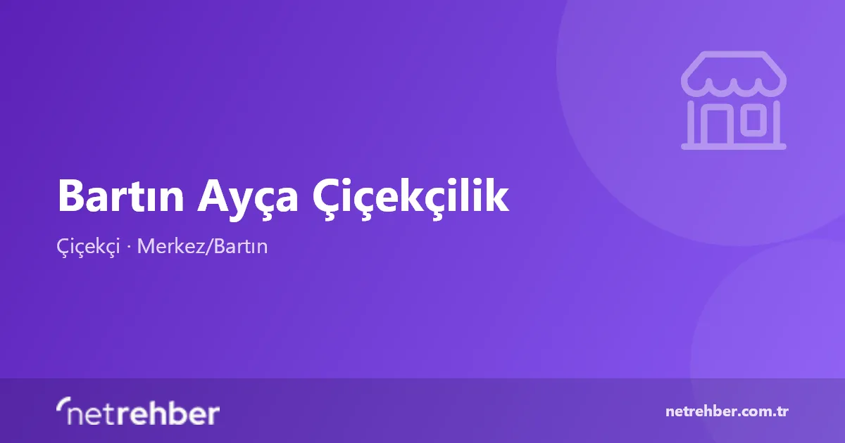Bartın Ayça Çiçekçilik kapak görseli