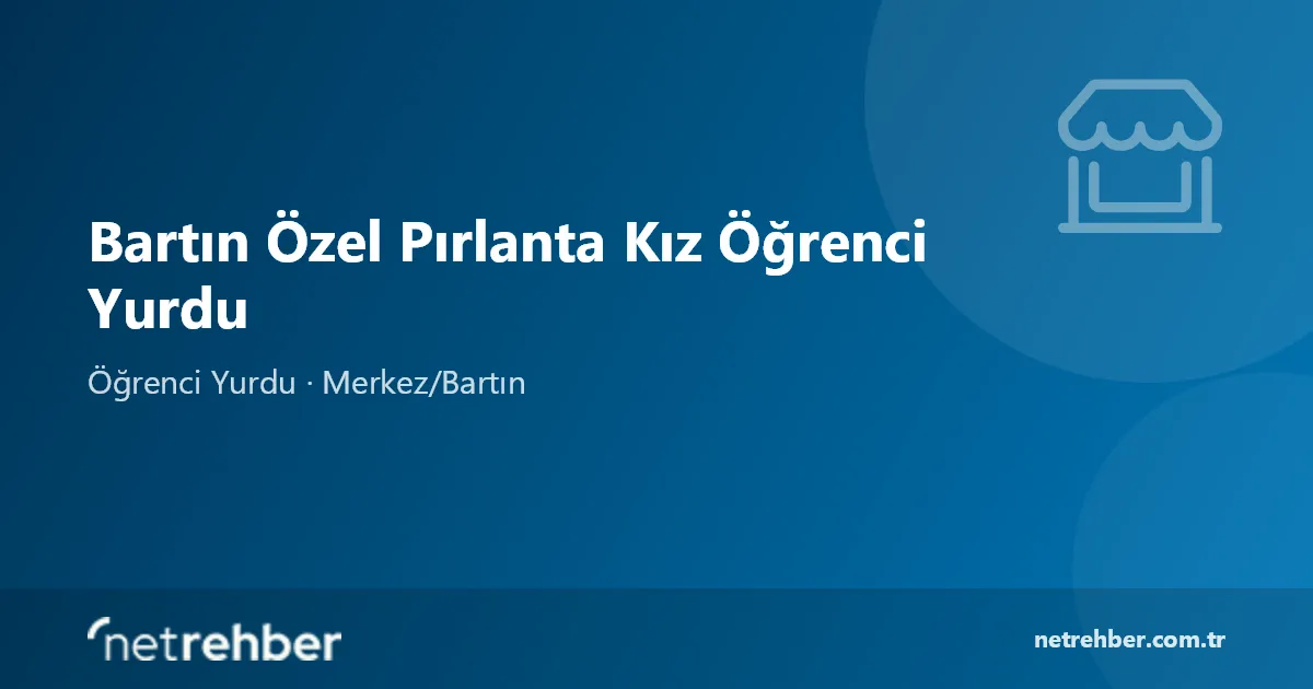 Bartın Özel Pırlanta Kız Öğrenci Yurdu kapak görseli