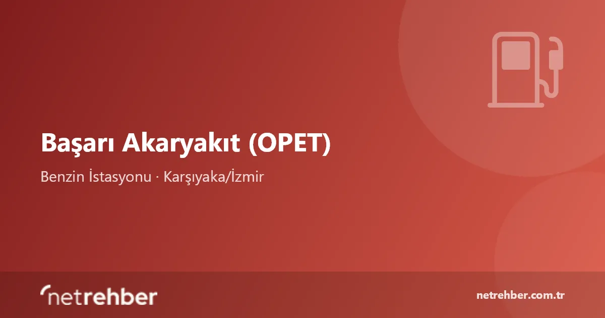 Başarı Akaryakıt (OPET) kapak görseli