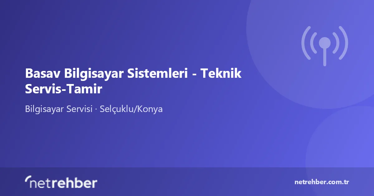 Basav Bilgisayar Sistemleri - Teknik Servis-Tamir kapak görseli