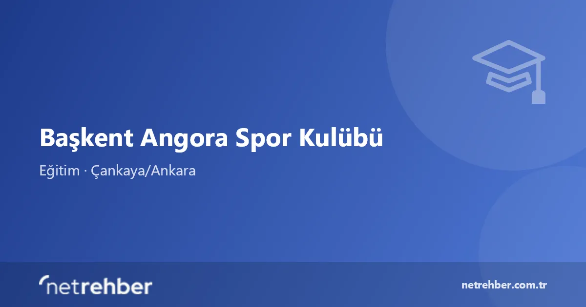 Başkent Angora Spor Kulübü kapak görseli