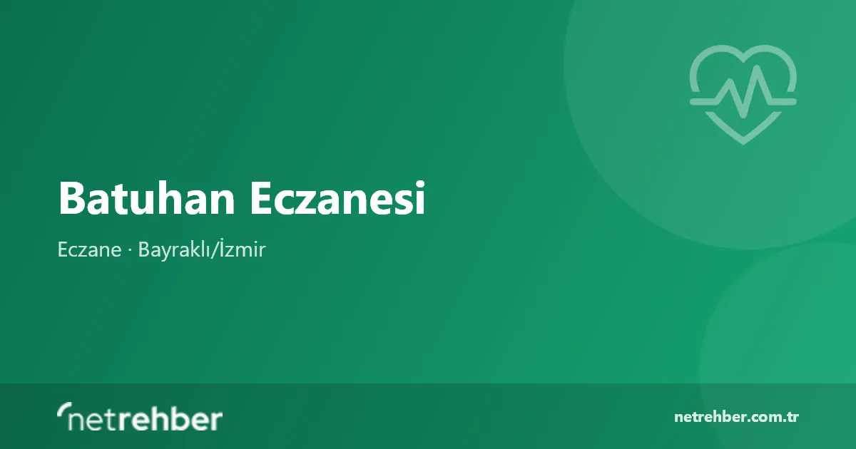 Batuhan Eczanesi kapak görseli