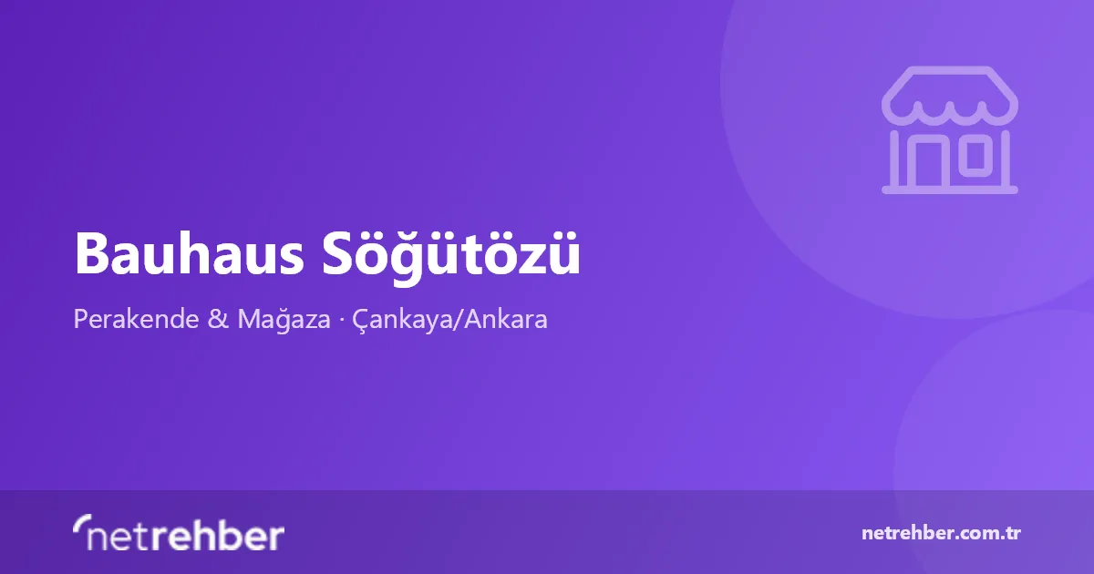 Bauhaus Söğütözü kapak görseli