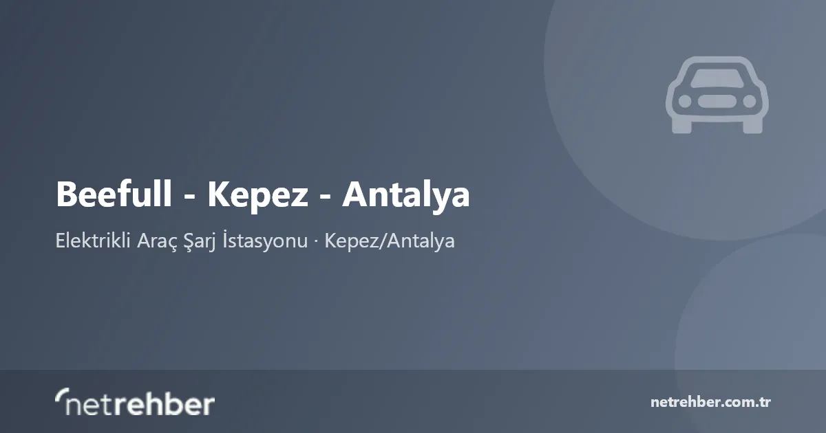 Beefull - Kepez - Antalya kapak görseli