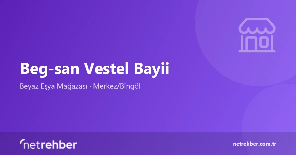 Beg-san Vestel Bayii kapak görseli