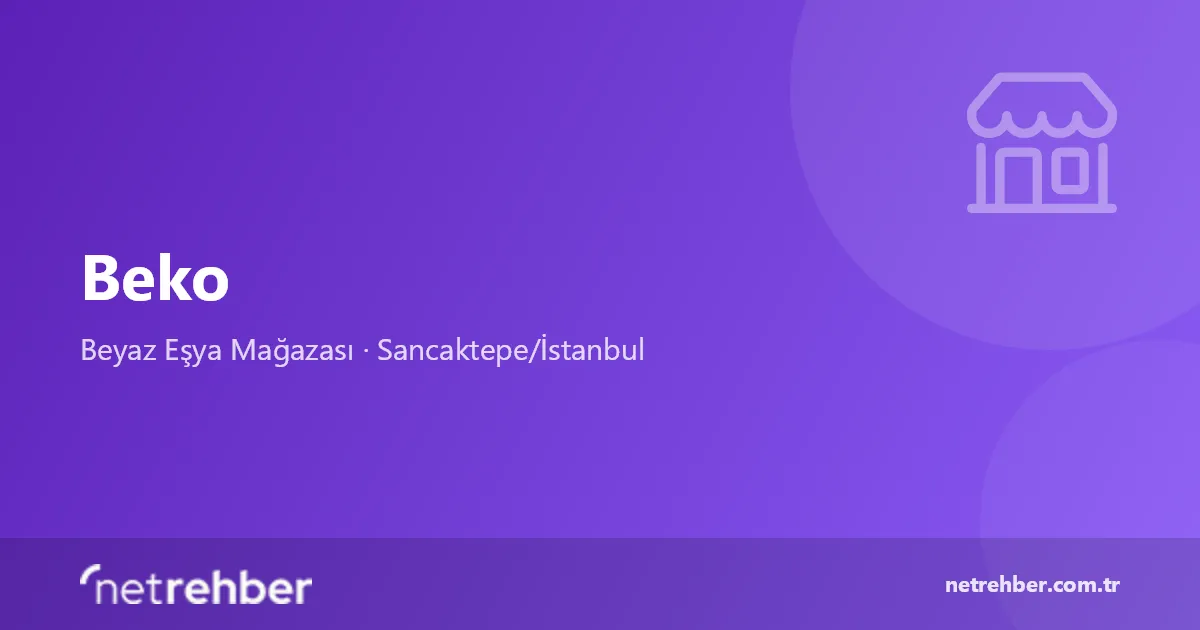 Beko kapak görseli
