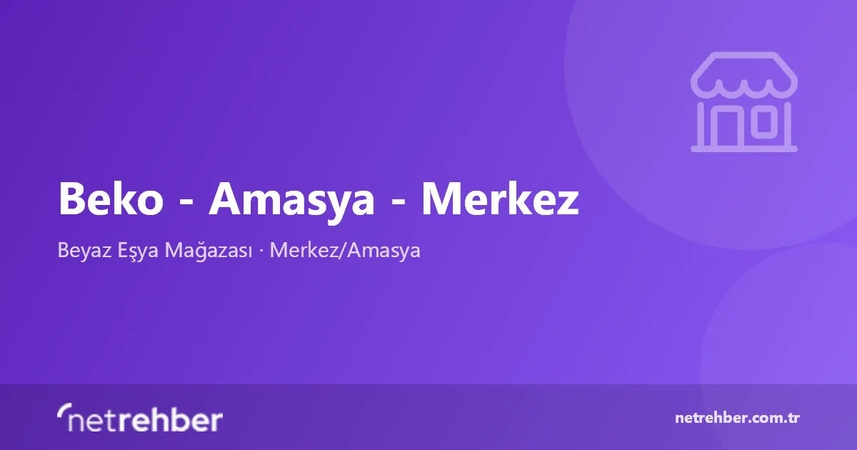 Beko - Amasya - Merkez kapak görseli