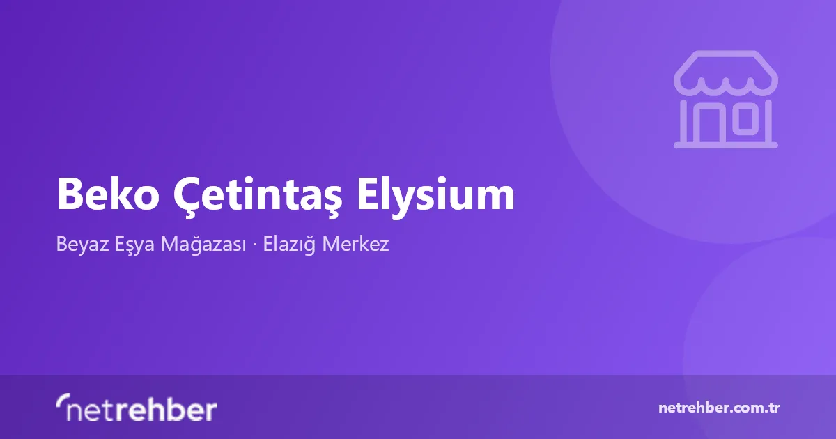 Beko Çetintaş Elysium kapak görseli