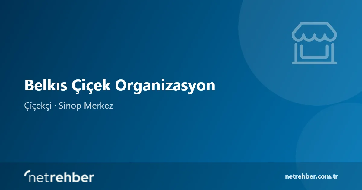 Belkıs Çiçek Organizasyon kapak görseli