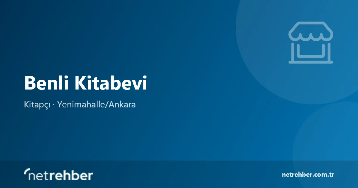 Benli Kitabevi kapak görseli