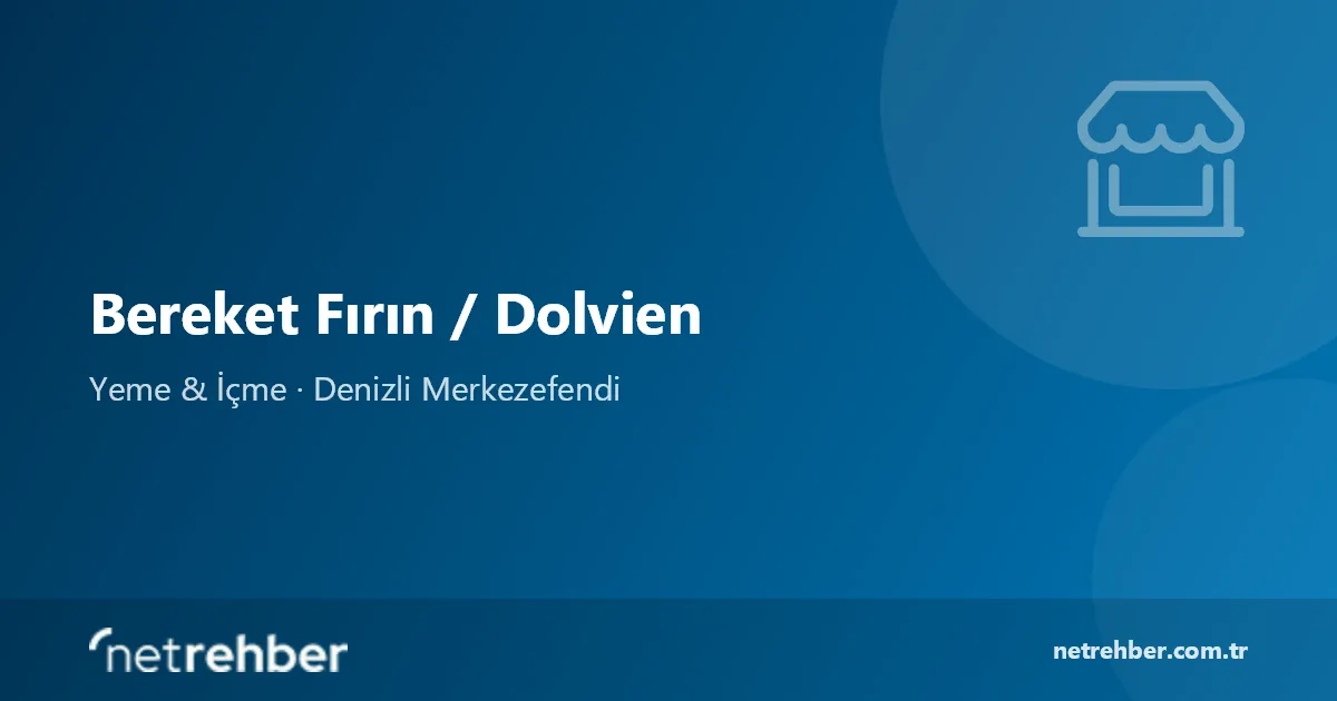 Bereket Fırın / Dolvien kapak görseli