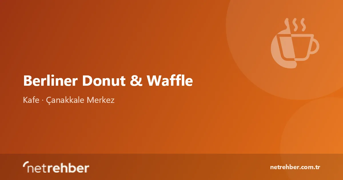 Berliner Donut & Waffle kapak görseli