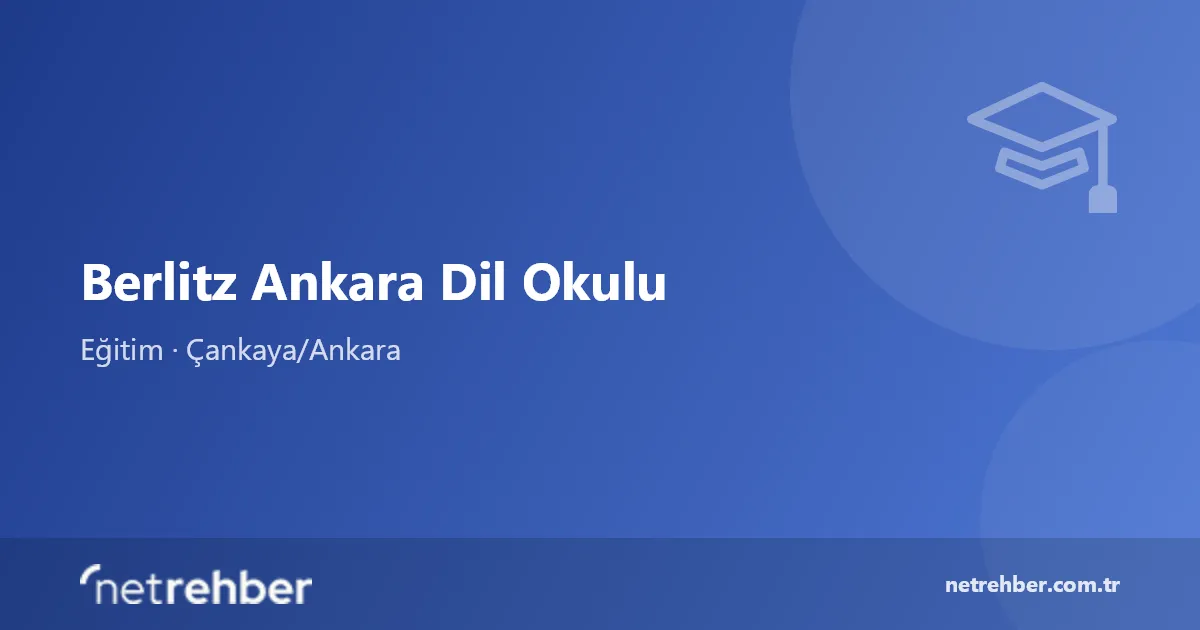 Berlitz Ankara Dil Okulu kapak görseli