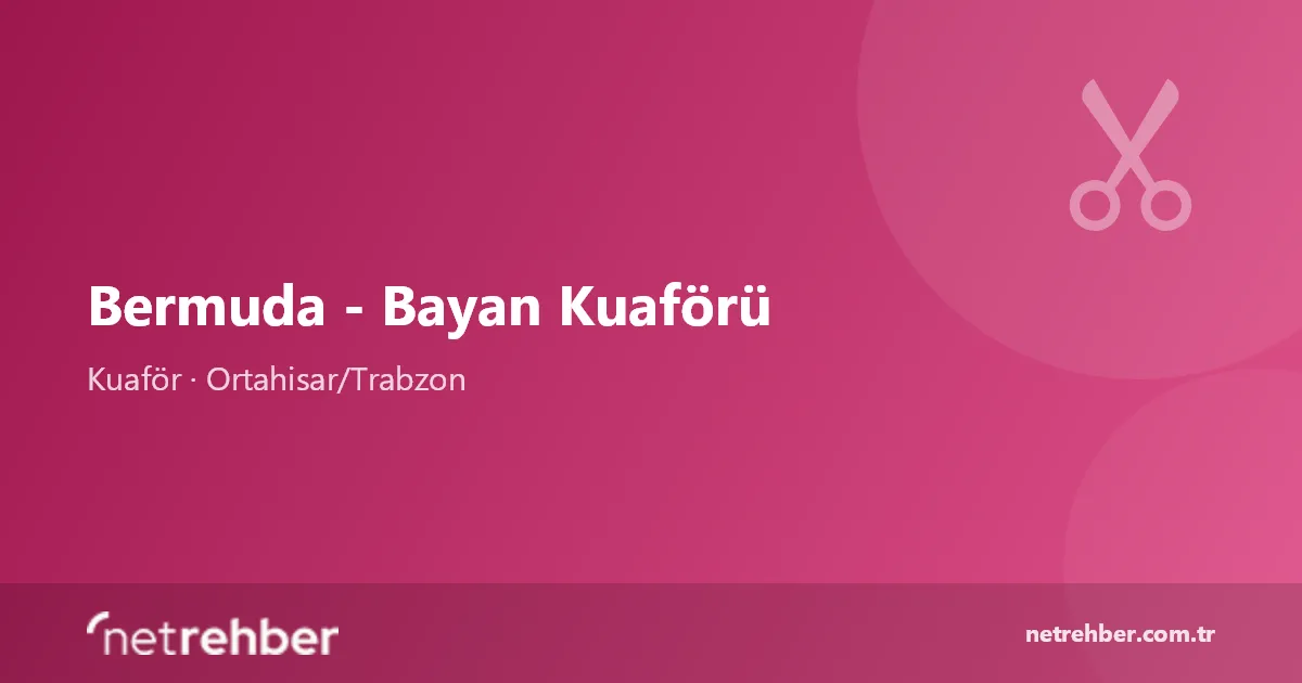Bermuda - Bayan Kuaförü kapak görseli