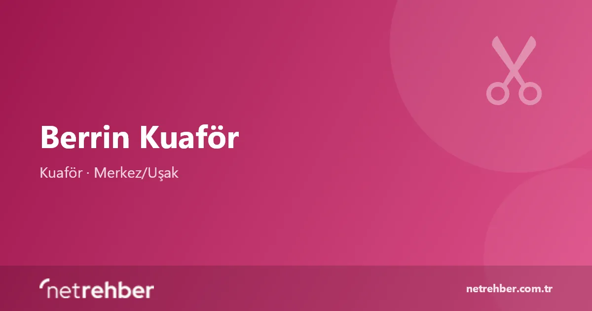 Berrin Kuaför kapak görseli