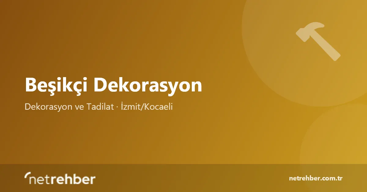 Beşikçi Dekorasyon kapak görseli
