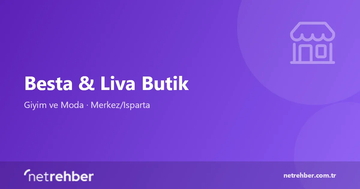 Besta & Liva Butik kapak görseli