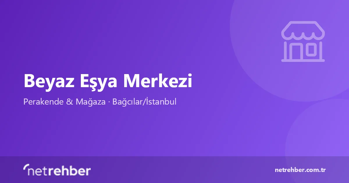 Beyaz Eşya Merkezi kapak görseli