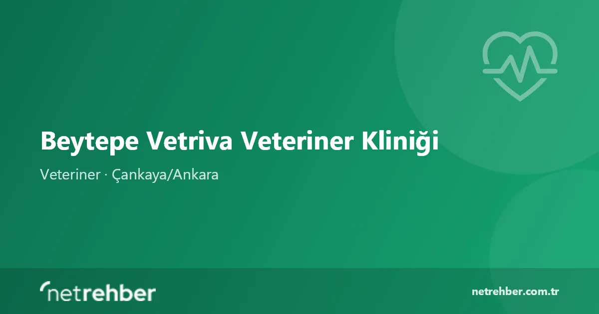 Beytepe Vetriva Veteriner Kliniği kapak görseli